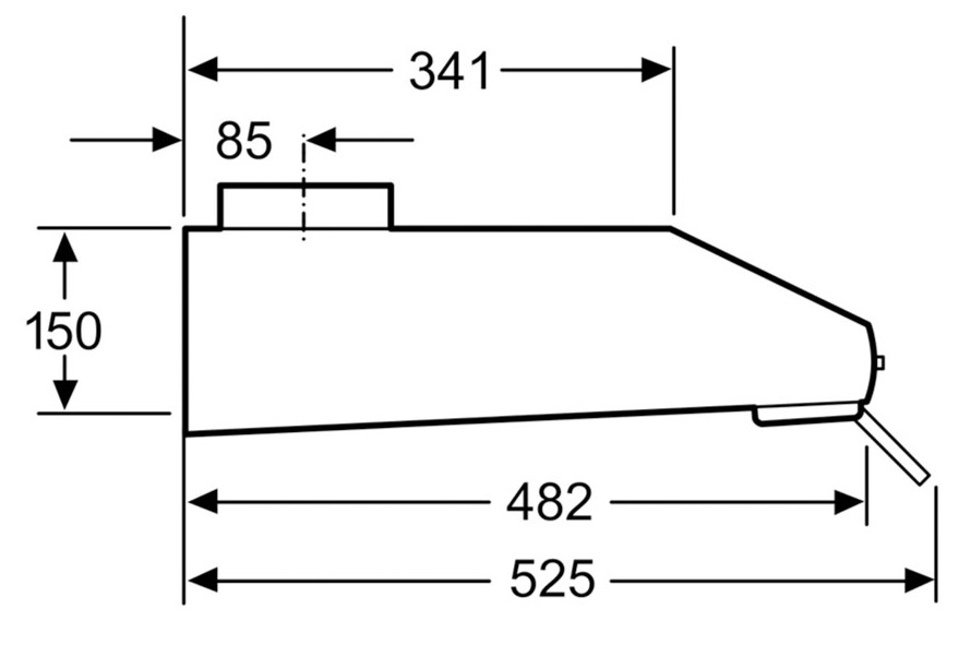 Thông số kỹ thuật máy hút mùi âm tủ Bosch DHU935HB 