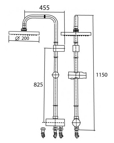 Bản vẽ thân sen cây American WF9071