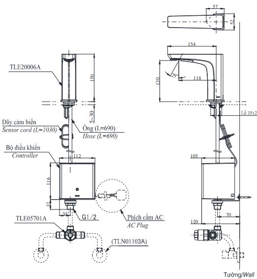 vòi sen, vòi lavabo, vòi lavabo cảm ứng, vòi lavabo giá rẻ, vòi lavabo cao cấp, vòi lavabo đẹp, vòi lavabo lâm đồng, vòi lavabo đồng nai, vòi lavabo đăk nông, vòi lavabo vũng tàu, vòi lavabo TOTO, TOTO TLE20006A