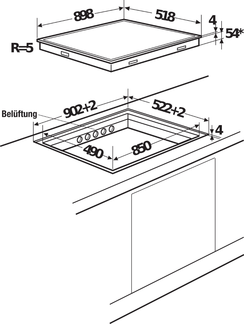 Bản vẽ kỹ thuật bếp HIC7320D 112750000 điện từ TEKA