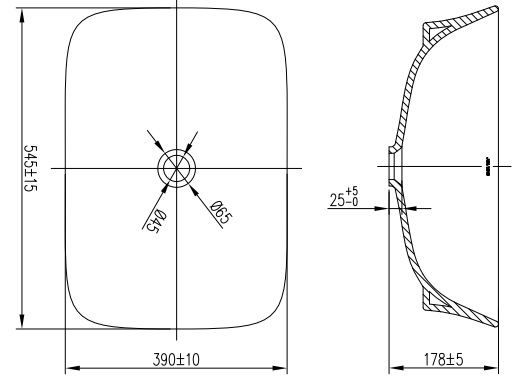 Bản vẽ kích thước chậu rửa mặt Jomoo 12132 1 01Z I011