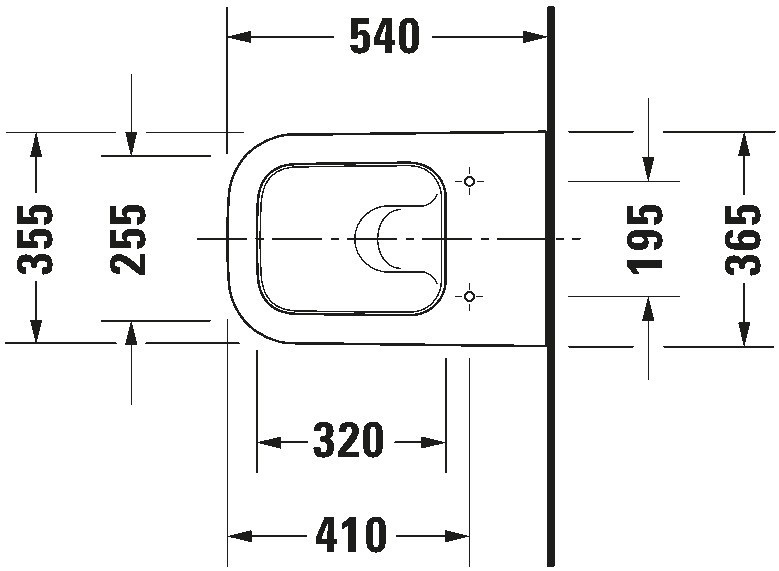 Bản vẽ bàn cầu 2221090000 Duravit