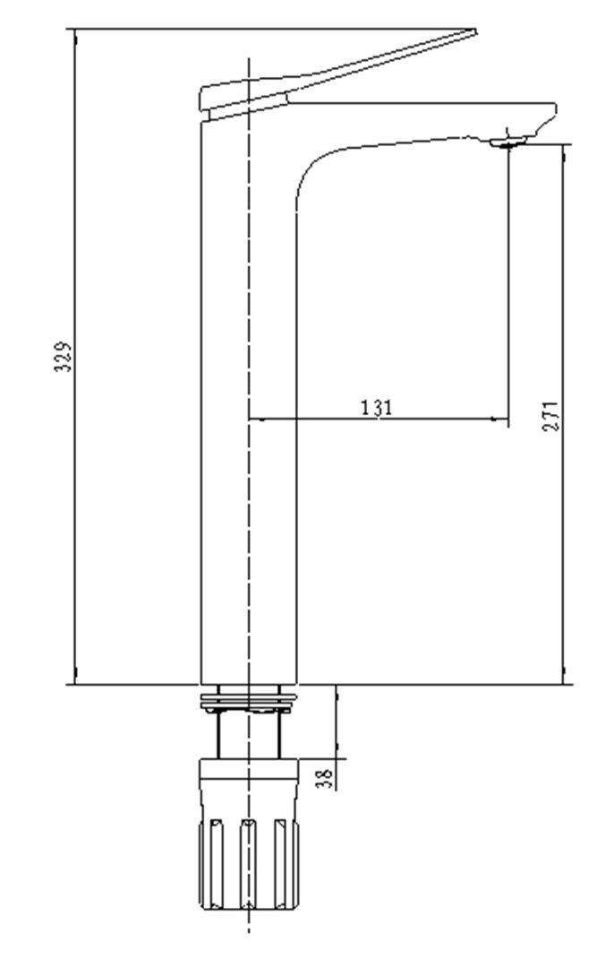 Bản vẽ vòi chậu rửa mặt 323064561BZ JOMOO