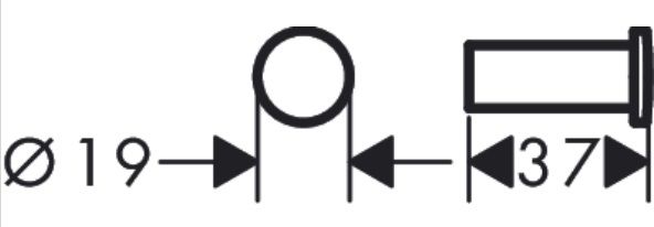 Bản vẽ móc áo đơn 41711000 Hansgrohe