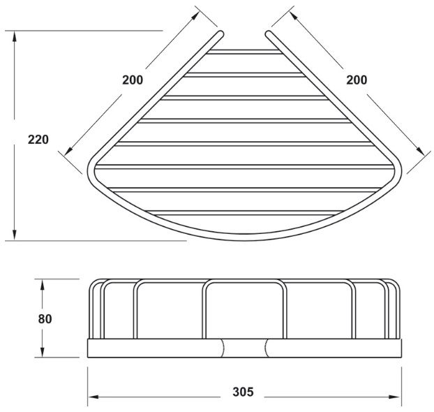 Bản vẽ bộ phụ kiện Hafele 495.34.112 gắn tường