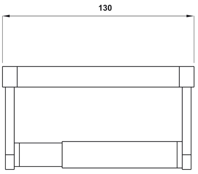 Bản vẽ giá treo giấy Hafele 495.80.233