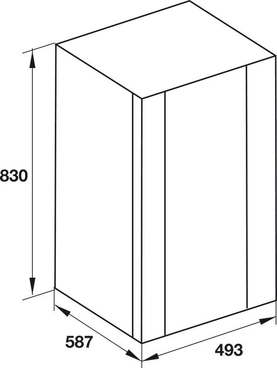 Bản vẽ tủ rượu HW-G32A 534.16.960 Hafele