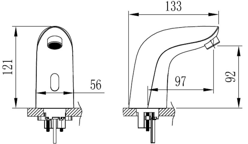 Bản vẽ của vòi chậu rửa mặt JOMOO 5E1170 11 I01