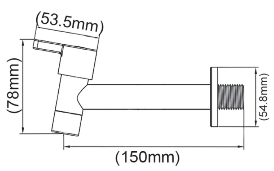 Bản vẽ kích thước vòi gắn tường Moen 9013