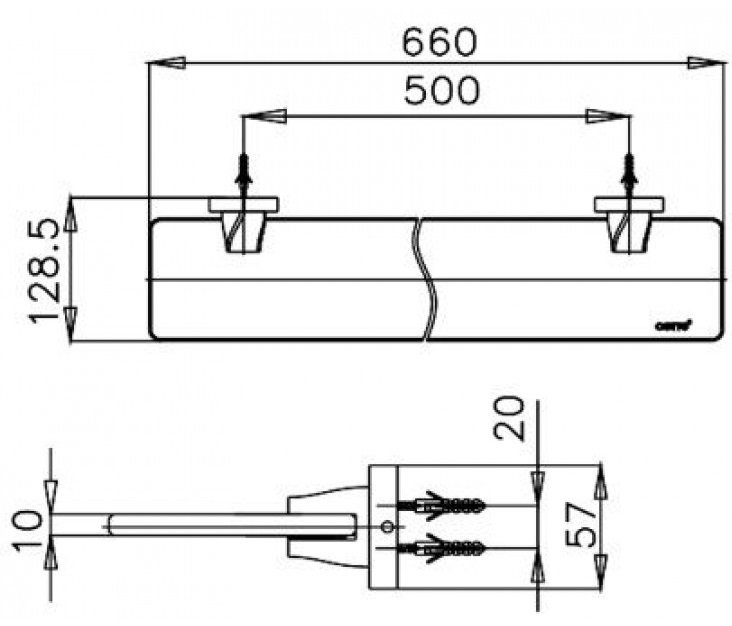 Bản vẽ kích thước kệ gương ct 0062 hm cotto