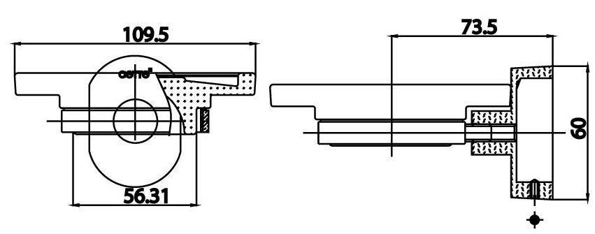 Bản vẽ kích thước khay xà phòng cotto CT 0122 HM
