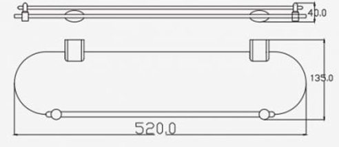 Bản vẽ kích thước kệ kính ct 0221 hm cotto 