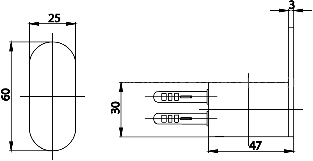 Bản vẽ kích thước móc áo ct 0281 bn2 hm Cotto