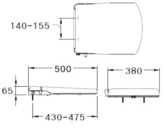 Bản vẽ kích thước nắp rửa cơ CVN 92200 Cotto