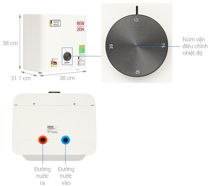 Chi tiết máy nước nóng Stiebe Eltron ESH 15 B