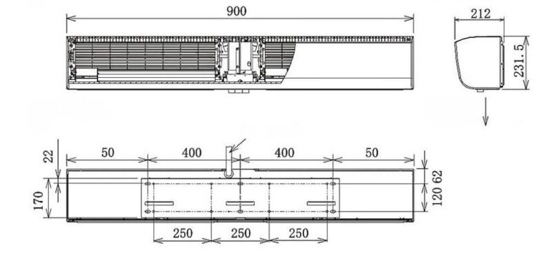 Thông số kỹ thuật quạt chắn gió FY-3509U1