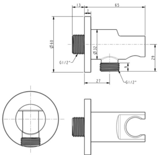 Co nối American FFAS9141 tròn có gác sen