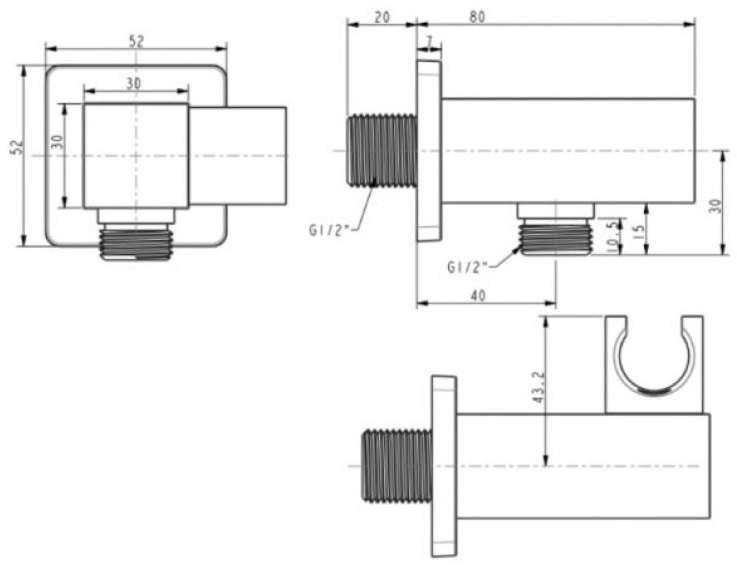 Bản vẽ gác sen FFAS9143 CS American màu vàng