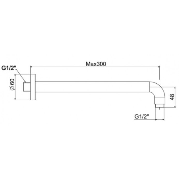 Bản vẽ kích thước thanh nối sen FFAS 9909MB American