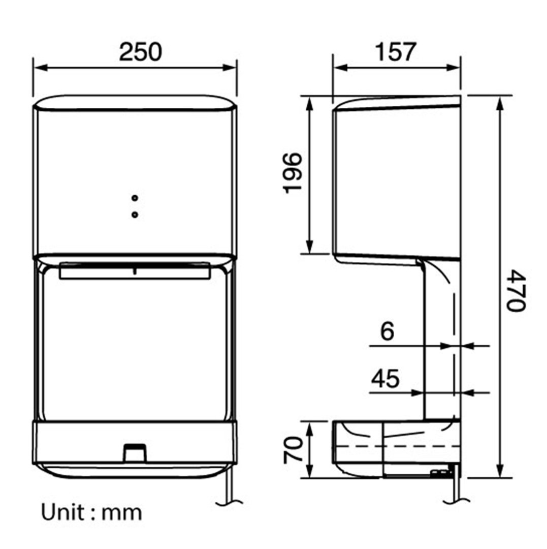 Bản vẽ máy sấy tay FJ-T09A3 Panasonic 