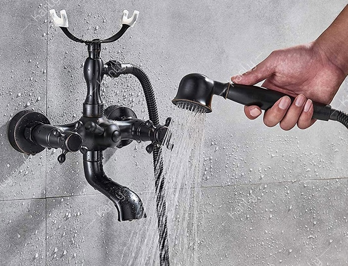 Hình ảnh thực tế sen tắm nóng lạnh Kanly GCS01B đồng thau