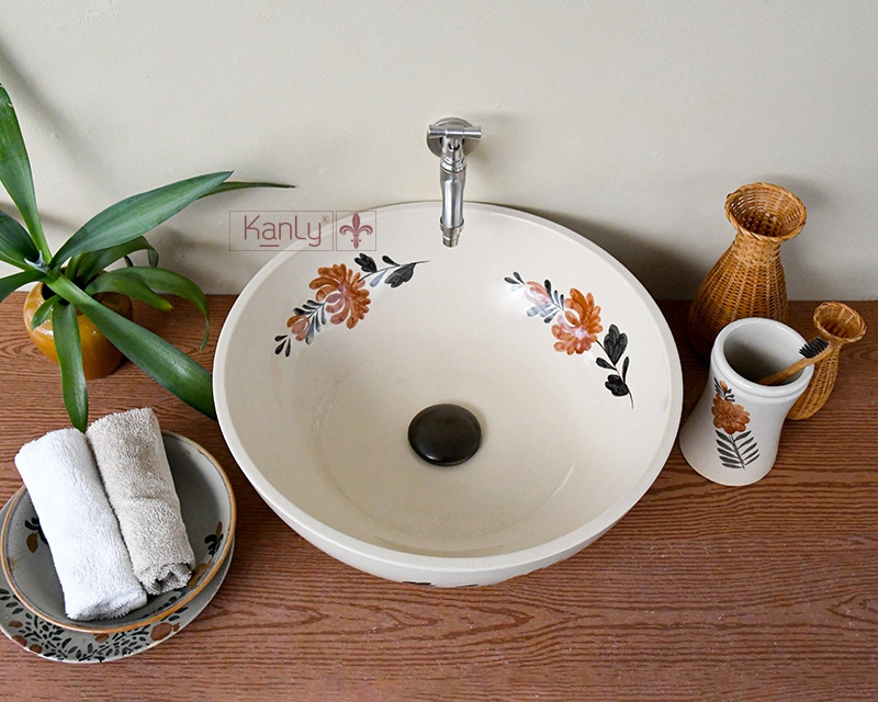 Chậu lavabo Kanly GV105 đặt bàn