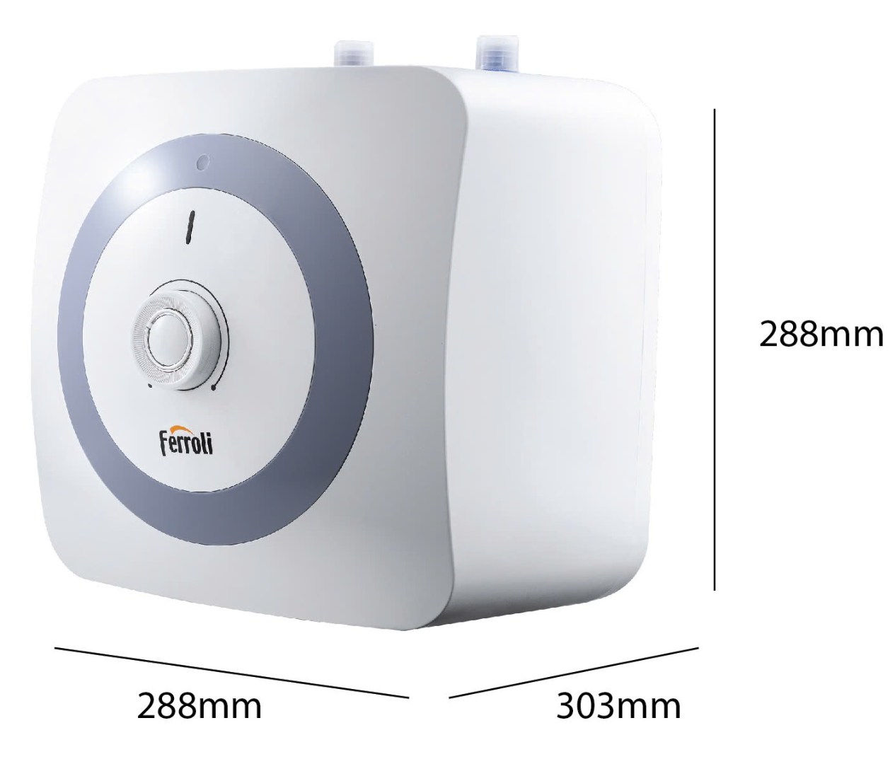 Bản vẽ kích thước máy nước nóng LUCK 6.8L gián tiếp