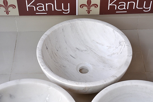 Hình ảnh thức tế chậu lavabo rửa mặt MAR13V Kanly