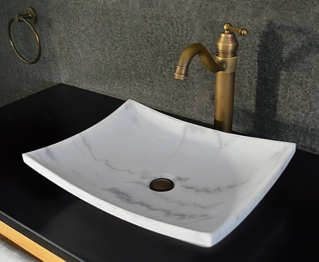 Hình ảnh thực tế chậu lavabo MAR33V.01 Kanly