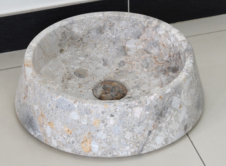 Hình ảnh thực tế bồn rửa mặt đá tự nhiên MAR41V Kanly