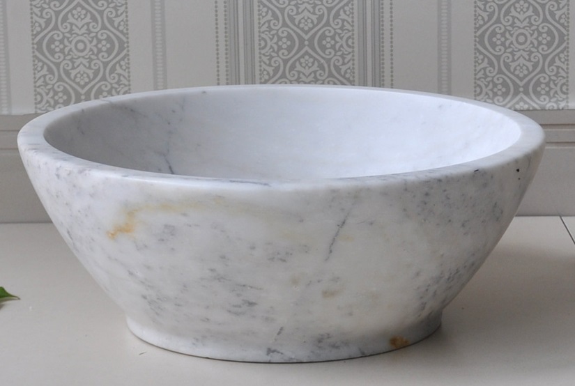 Hình ảnh thực tế chậu lavabo đá tự nhiên MAR 53V Kanly