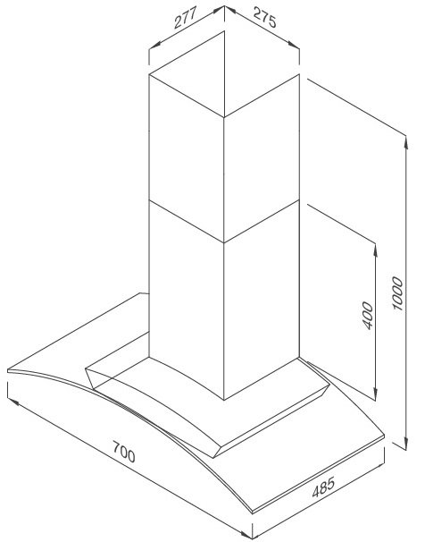 Bản vẽ máy hút khử mùi Malloca MC 9078 900