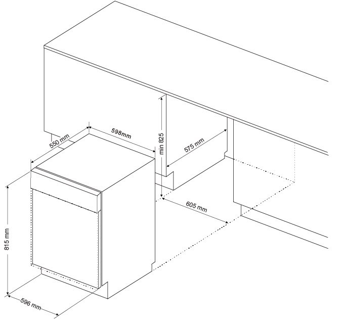 Bản vẽ kỹ thuật máy rửa chén Malloca MDW147713AD