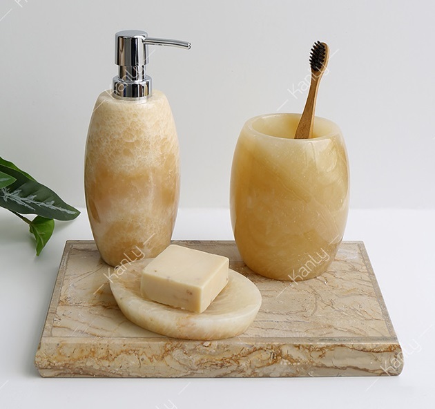 Hình ảnh thực tế bộ lọ đựng phòng tắm Kanly PK 12