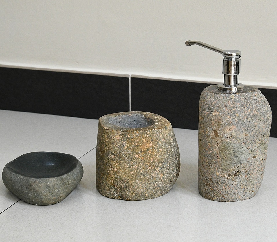 Hình ảnh thực tế bộ lọ đựng xà phòng Kanly PK15 VN