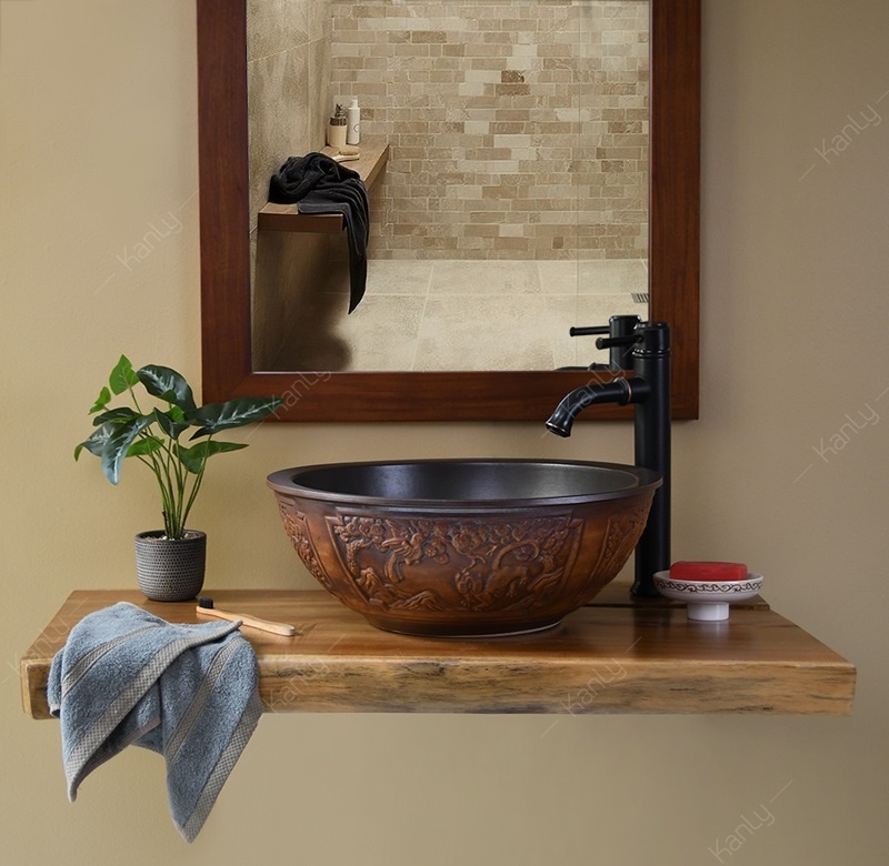 Hình ảnh thực tế lavabo sứ SU114