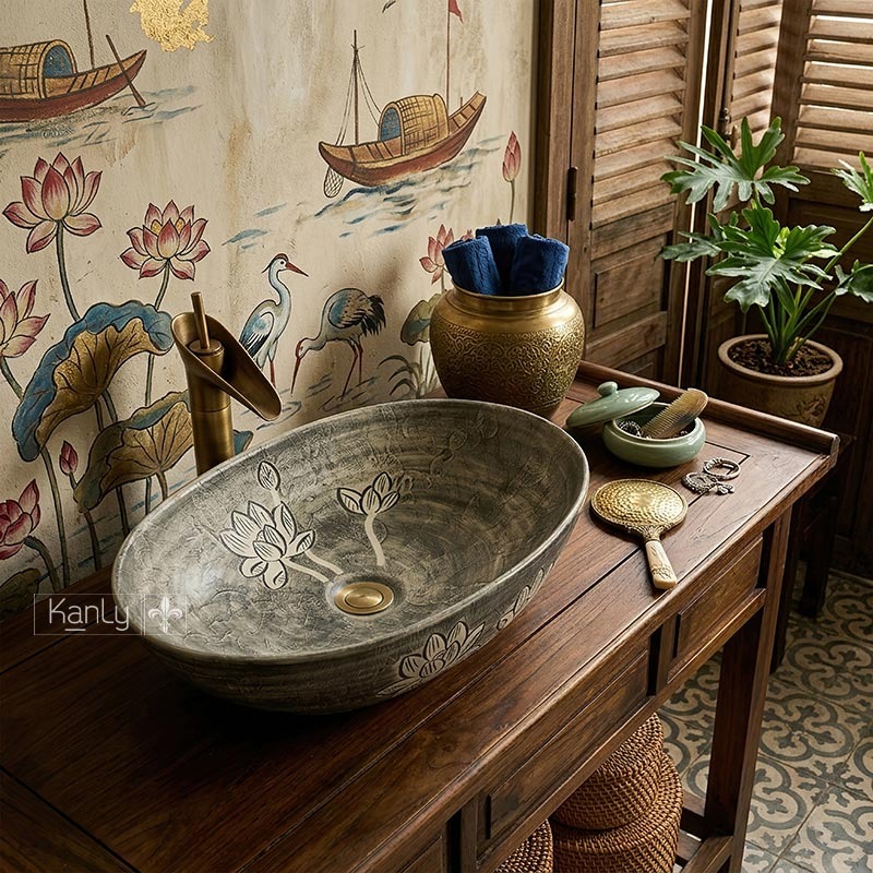 Hình ảnh thực tế lavabo sứ SU 601 
