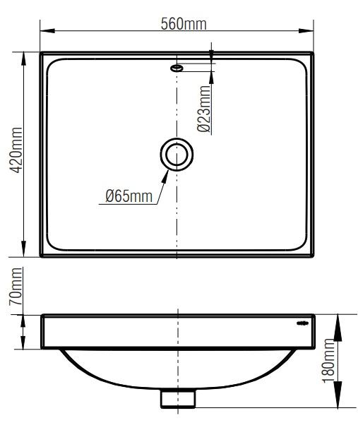 Bản vẽ kích thước lavabo MOEN SW 51540 Kerry