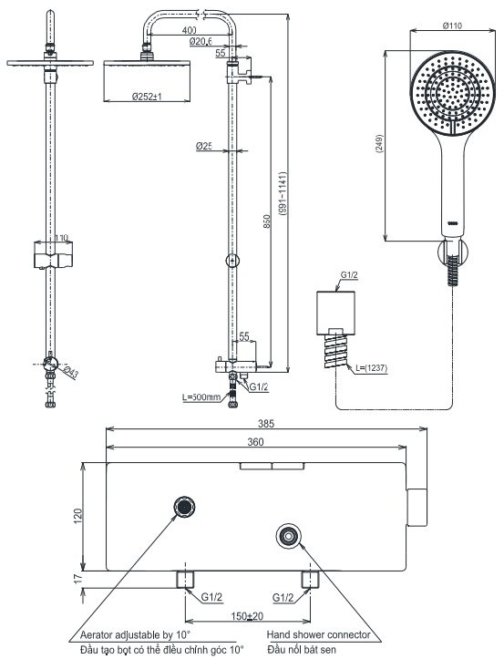 Bản vẽ sen cây nhiệt độ Toto TBV10400V TBW13020V TBW09010V
