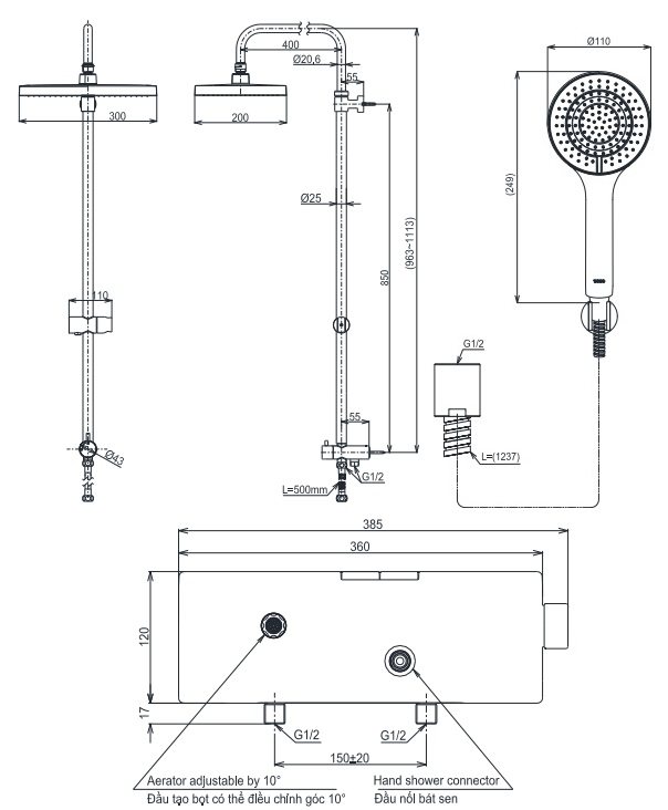 Bản vẽ sen cây nhiệt độ Toto TBV10400V TBW13040V TBW09010V