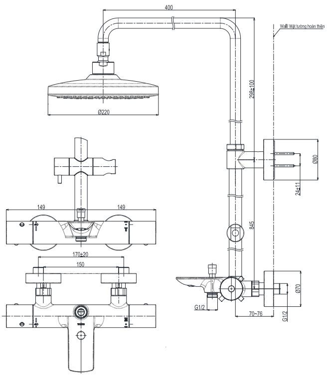 Bản vẽ sen cây liền khối TOTO TBW01401AA TBW02017A