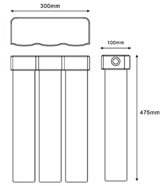 Kích thước máy lọc nước Vitopure S5T Viessmann