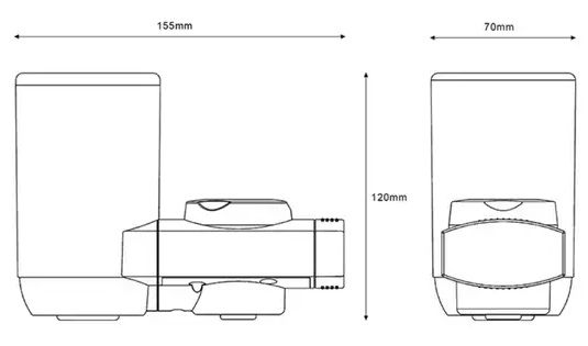 Kích thước máy lọc nước Vitopure S6T Viessmann
