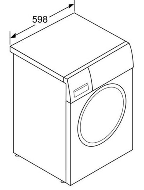 Bản vẽ máy giặt Bosch độc lập WAW28440SG