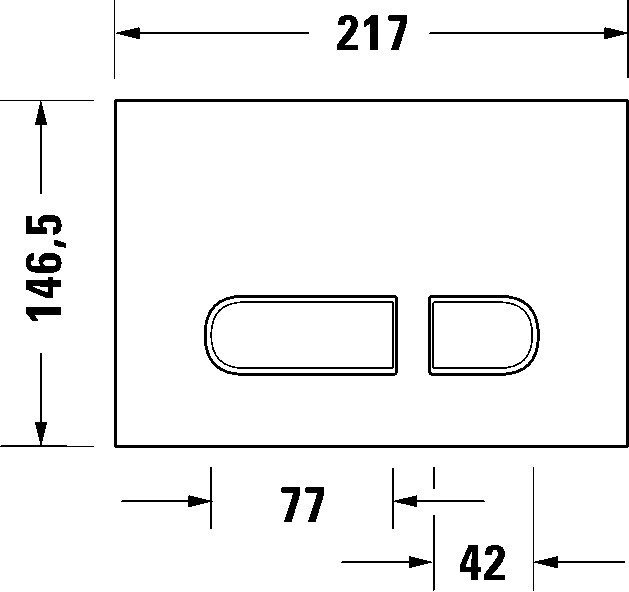 Bản vẽ nắp đậy nút nhấn WD5001021000 Duravit