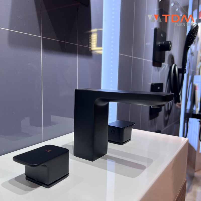 Hình thực tến vòi lavabo 3 lỗ WF1303MB