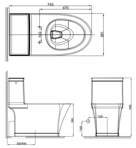 bồn cầu American Standard WP-2025