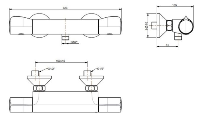 Thông số kỹ thuật củ sen chỉnh nhiệt WF4950 American