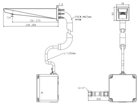 Bản vẽ vòi lavabo American WF-8511.AC cảm ứng 220V
