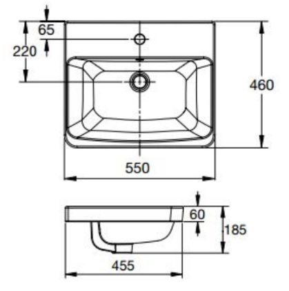 Bản vẽ kích thước chậu lavabo American Standard WP F417